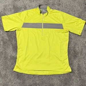 Yellow MEC Men’s Quarter-Zip Cycling Jersey, XL